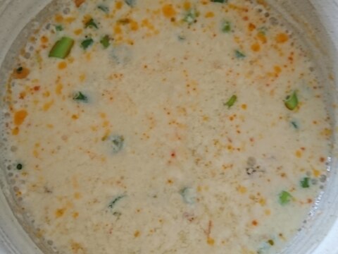朝ご飯に 豆乳のスープ(台湾の鹹豆漿 風)